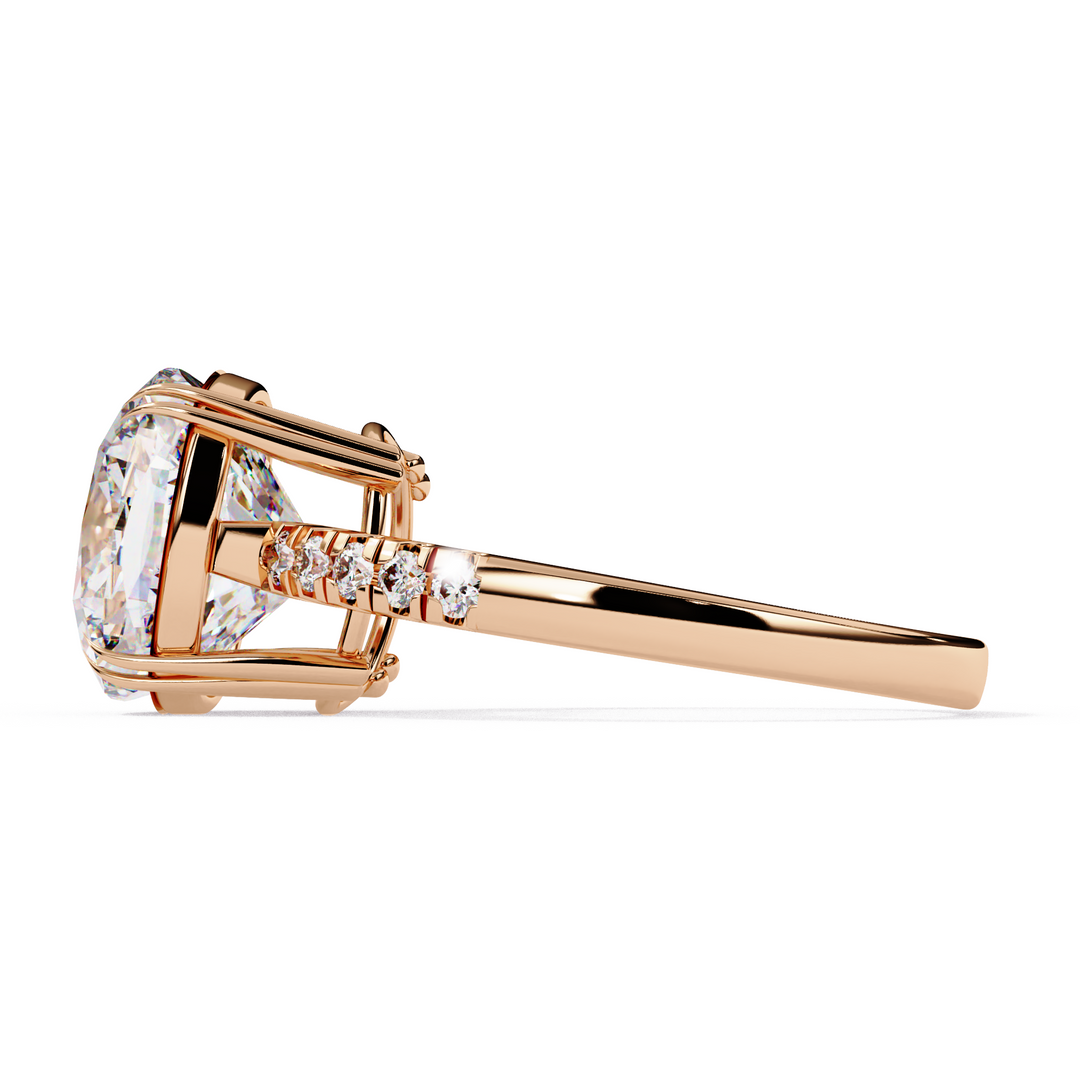 Cushion Cut Lab Grown Diamond Engagement Ring