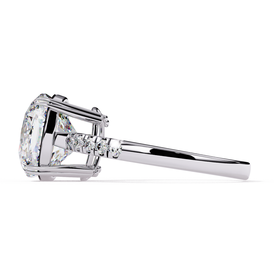 Cushion Cut Lab Grown Diamond Engagement Ring