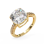 Load image into Gallery viewer, Cushion Cut Lab Grown Diamond Engagement Ring
