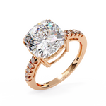 Load image into Gallery viewer, Cushion Cut Lab Grown Diamond Engagement Ring
