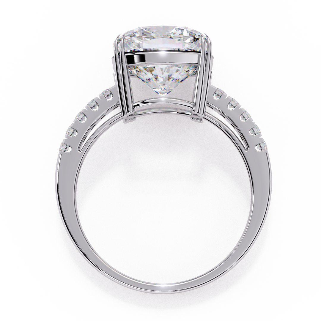 Cushion Cut Lab Grown Diamond Engagement Ring