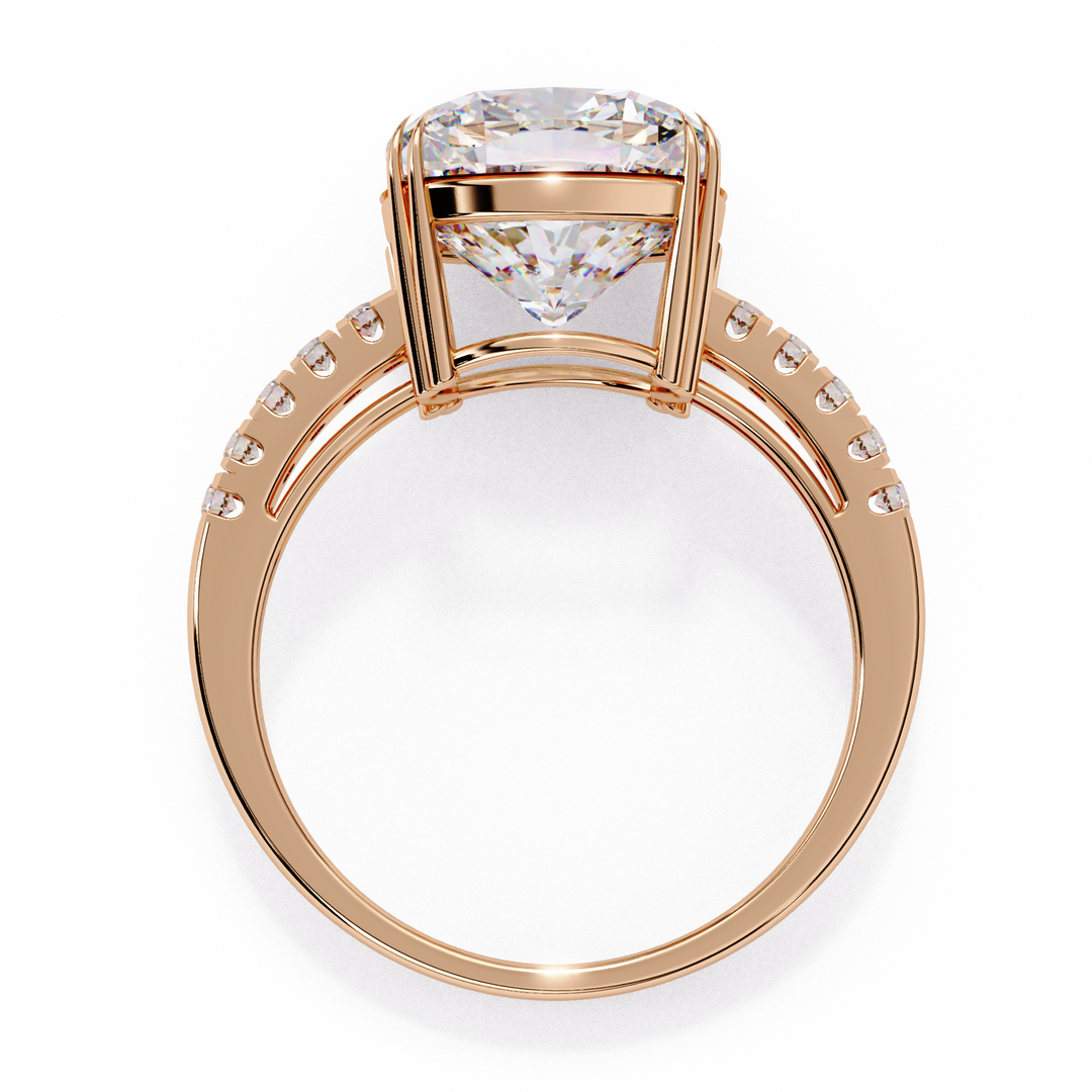 Cushion Cut Lab Grown Diamond Engagement Ring