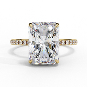 lab grown radiant cut diamond engagement rings