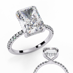 Load image into Gallery viewer, Radiat Cut Lab Grown Diamond Engagement Ring
