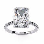 Load image into Gallery viewer, Radiat Cut Lab Grown Diamond Engagement Ring
