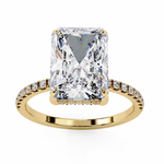 Load image into Gallery viewer, Radiat Cut Lab Grown Diamond Engagement Ring
