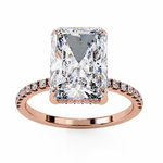 Load image into Gallery viewer, Radiat Cut Lab Grown Diamond Engagement Ring
