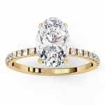 Load image into Gallery viewer, Oval Cut Moissanite Engagement Ring
