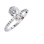 Load image into Gallery viewer, Oval Cut Moissanite Engagement Ring
