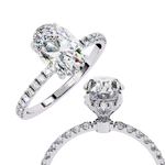 Load image into Gallery viewer, Oval Cut Moissanite Engagement Ring
