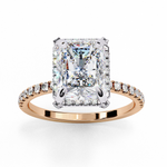Load image into Gallery viewer, Hidden Halo Lab-Grown Diamond Ring

