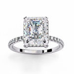 Load image into Gallery viewer, Lab Grown Diamond Hidden Halo Engagement Rings

