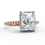 Load image into Gallery viewer, Radiant Hidden Halo Lab Grown Diamond Engagement Ring
