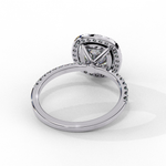 Load image into Gallery viewer, Cushion Cut Lab Grown Diamond Engagement Ring With Halo
