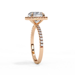 Load image into Gallery viewer, Cushion Cut Lab Grown Diamond Engagement Ring With Halo
