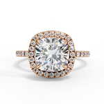 Load image into Gallery viewer, Cushion Cut Lab Grown Diamond Engagement Ring With Halo
