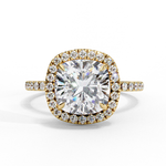 Load image into Gallery viewer, Cushion Cut Lab Grown Diamond Engagement Ring With Halo
