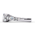 Load image into Gallery viewer, Radiant Cut Moissanite Engagement Three Stone Ring
