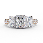 Radiant Cut Moissanite Engagement Ring