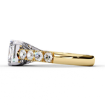 Load image into Gallery viewer, Radiant Cut Moissanite Engagement Three Stone Ring
