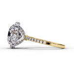 Load image into Gallery viewer, Cushion Cut Lab Grown Diamond Engagement Ring With Double Halo
