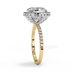 Load image into Gallery viewer, Cushion Cut Lab Grown Diamond Engagement Ring With Double Halo
