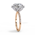 Load image into Gallery viewer, Cushion Cut Lab Grown Diamond Engagement Ring With Double Halo
