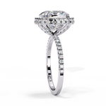 Load image into Gallery viewer, Cushion Cut Lab Grown Diamond Engagement Ring With Double Halo
