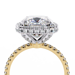 Load image into Gallery viewer, Cushion Cut Lab Grown Diamond Engagement Ring With Double Halo
