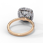Load image into Gallery viewer, Cushion Cut Lab Grown Diamond Engagement Ring With Double Halo

