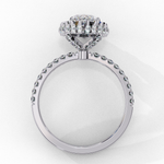 Load image into Gallery viewer, Marquise Cut Moissanite Engagement Ring With Pave Halo
