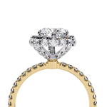 Load image into Gallery viewer, Pear Cut Lab Grown Diamond Engagement Ring With Double Halo
