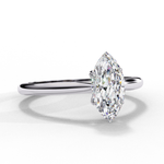 Load image into Gallery viewer, Solitaire Marquise Cut Moissanite Engagement Ring
