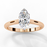 Load image into Gallery viewer, Solitaire Marquise Cut Moissanite Engagement Ring
