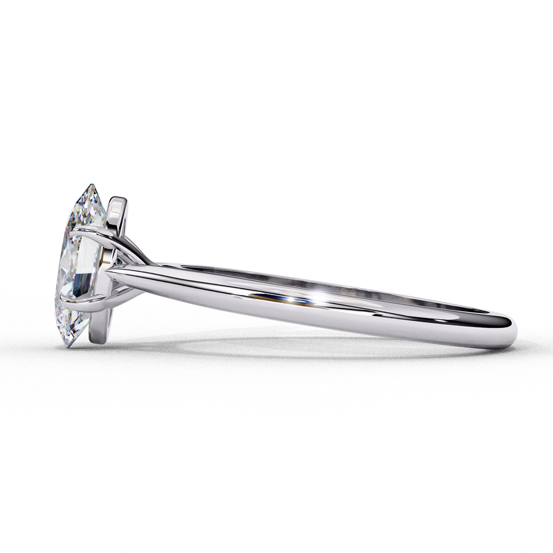 Solitaire Oval Cut Lab Grown Diamond Engagement Ring