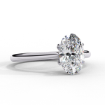 Load image into Gallery viewer, Solitaire Oval Cut Lab Grown Diamond Engagement Ring
