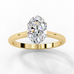 Load image into Gallery viewer, Solitaire Oval Cut Moissanite Engagement Ring
