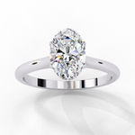 Load image into Gallery viewer, Solitaire Oval Cut Lab Grown Diamond Engagement Ring
