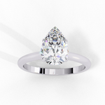 Load image into Gallery viewer, Solitaire Pear Cut Moissanite Engagement Ring

