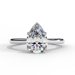 Load image into Gallery viewer, Solitaire Pear Cut Moissanite Engagement Ring
