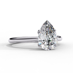 Load image into Gallery viewer, Solitaire Pear Cut Moissanite Engagement Ring
