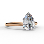 Load image into Gallery viewer, Solitaire Pear Cut Moissanite Engagement Ring
