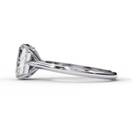 Load image into Gallery viewer, Solitaire Emerald Cut Moissanite Engagement Ring
