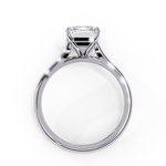Load image into Gallery viewer, Solitaire Emerald Cut Moissanite Engagement Ring
