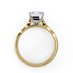 Load image into Gallery viewer, Solitaire Emerald Cut Moissanite Engagement Ring
