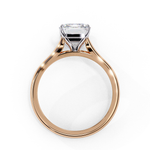 Load image into Gallery viewer, Solitaire Emerald Cut Moissanite Engagement Ring
