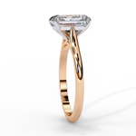 Load image into Gallery viewer, Solitaire Emerald Cut Moissanite Engagement Ring
