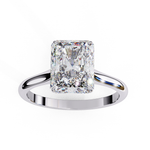 Load image into Gallery viewer, Solitaire Radiant Cut Moissanite Engagement Ring
