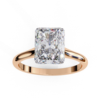 Load image into Gallery viewer, Solitaire Radiant Cut Moissanite Engagement Ring
