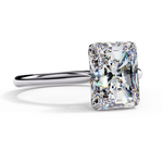 Load image into Gallery viewer, Solitaire Radiant Cut Moissanite Engagement Ring

